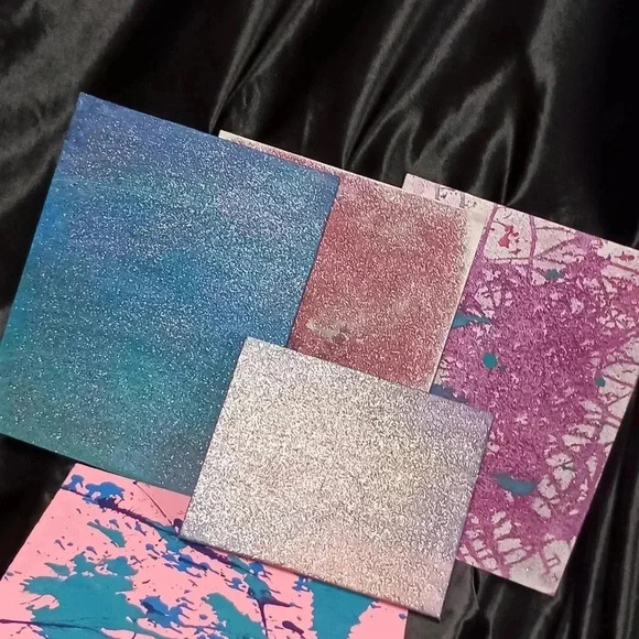 Mixed canvas art collection handmade collection of five all 11x14 or 8x10 - Picture 3 of 3